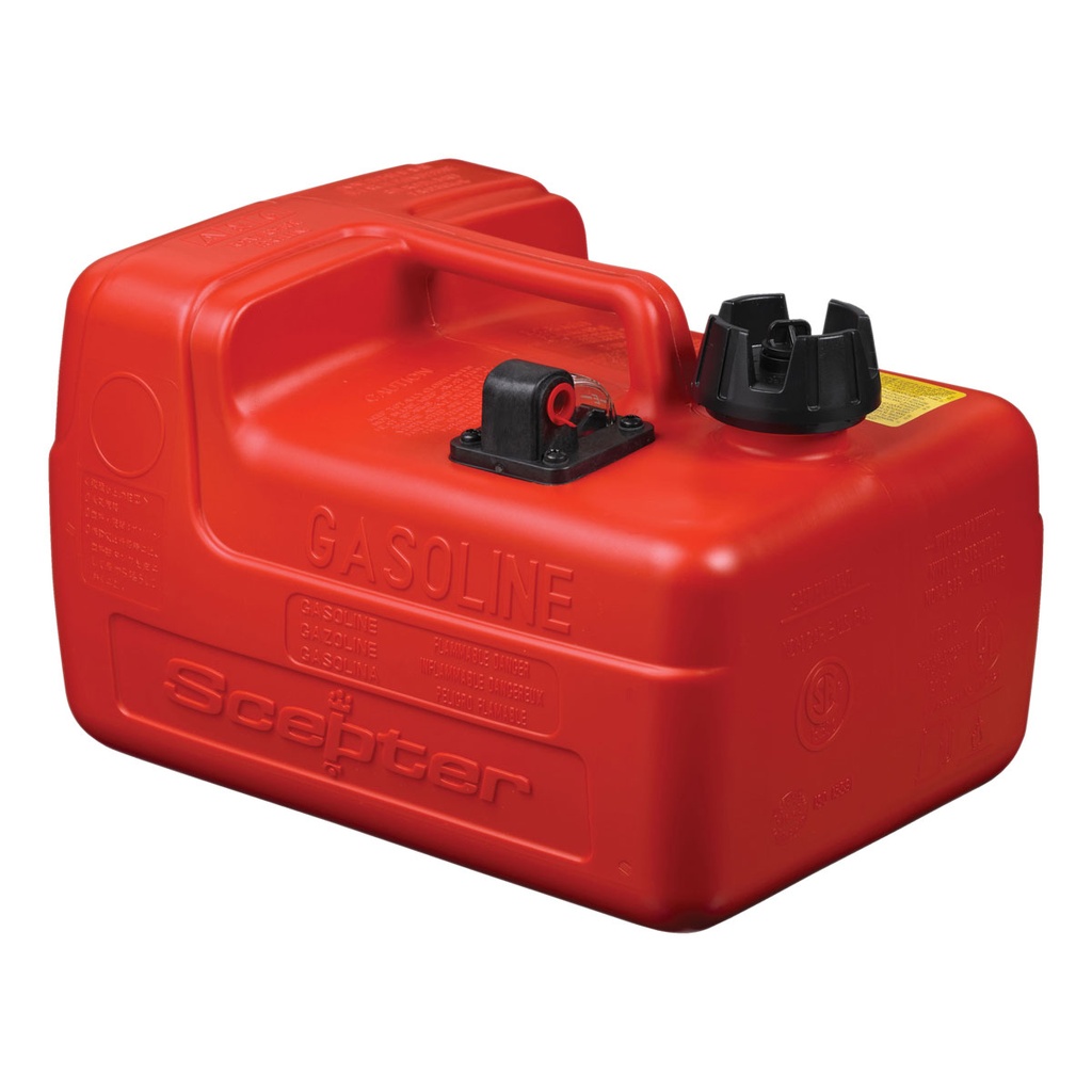 [200001-BLA] SCEPTER PORTABLE FUEL TANK OEM WITH GUAGE 12 LITRE (200001)