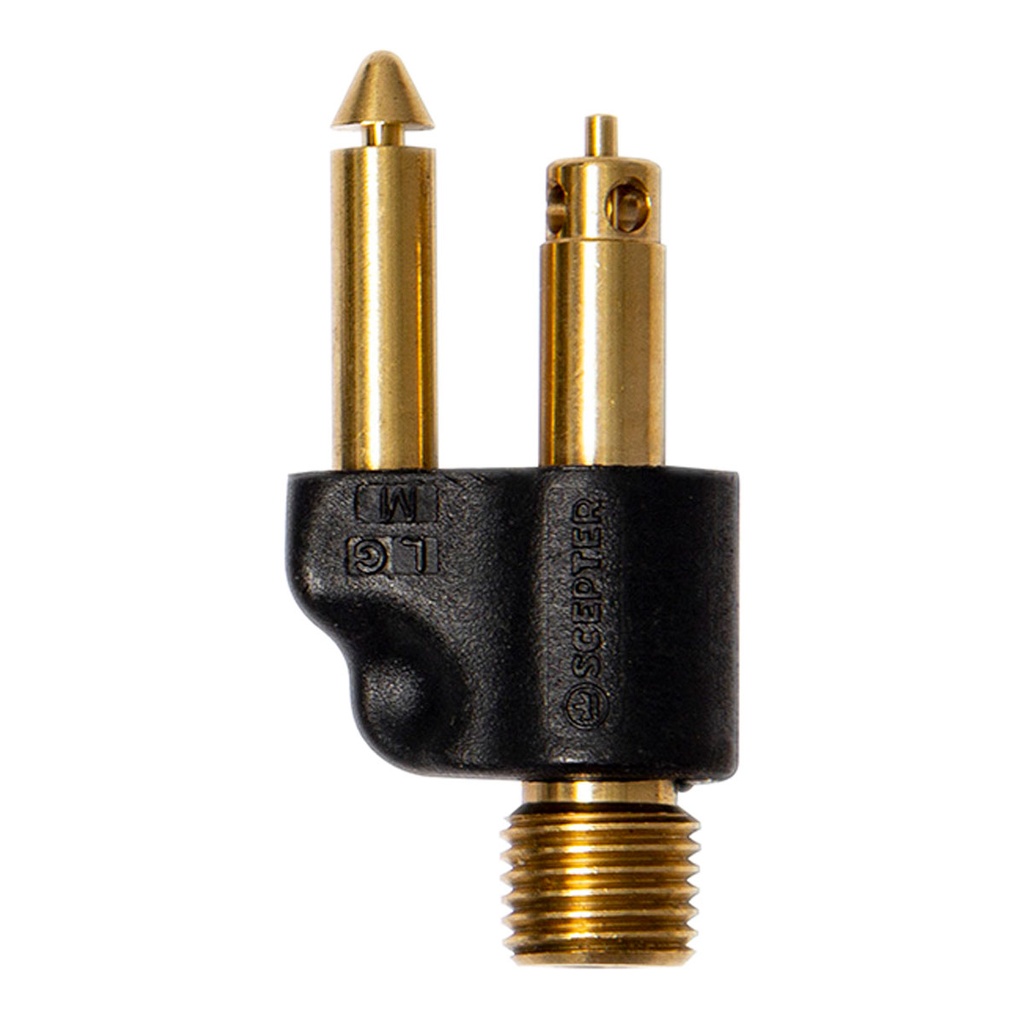 [200072-BLA] SCEPTER FUEL FITTING MERCURY TANK FITTING 1/4 NPT 98 PLUS (200072)