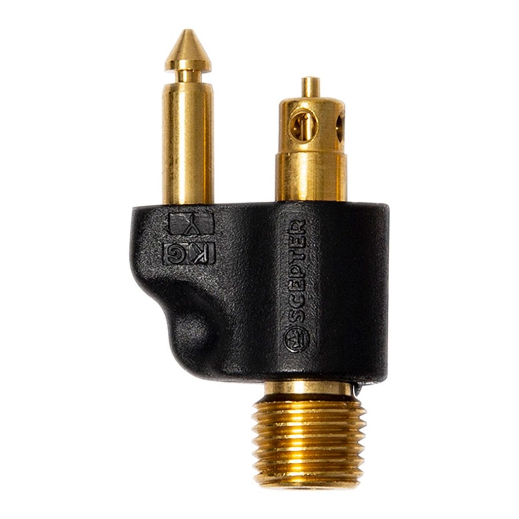 [200078-BLA] SCEPTER FUEL FITTING YAMAHA TANK FITTING 1/4 NPT (200078)