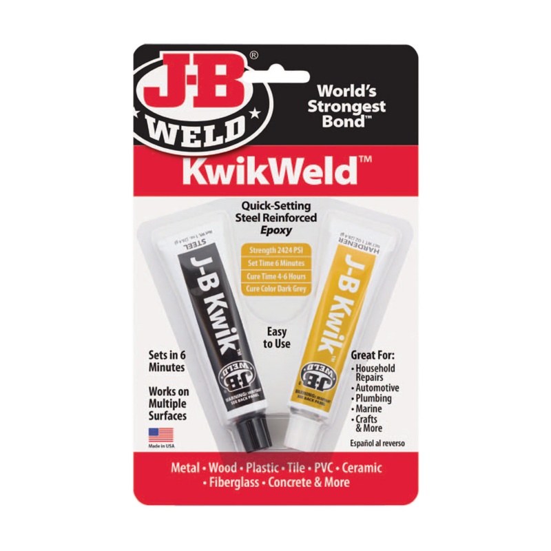 [261402-BLA] J-B WELD KWIKWELD EPOXY ADHESIVE TWIN TUBE 56.8G (261402)