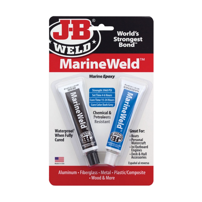 [261406-BLA] J-B WELD MARINEWELD EPOXY ADHESIVE TWIN TUBE 56.8G (261406)