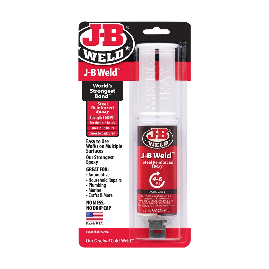 [261414-BLA] J-B WELD ORIGINAL EPOXY ADHESIVE SYRINGE 25ML (261414)