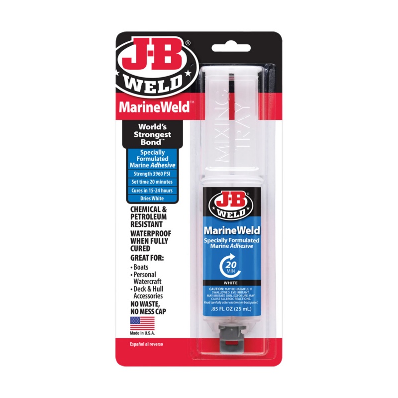 [261416-BLA] J-B WELD MARINEWELD EPOXY ADHESIVE SYRINGE 25ML (261416)