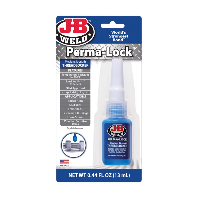 [261442-BLA] J-B WELD PERMA-LOCK MEDIUM STRENGTH THREADLOCKER 13ML (261442)