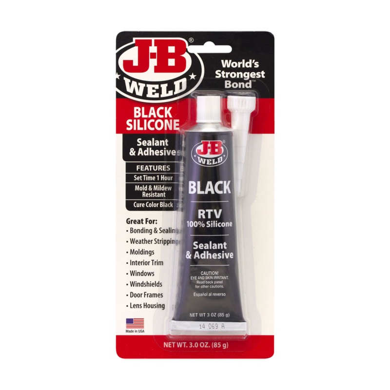 [261482-BLA] J-B WELD RTV BLACK SILICONE TUBE 85G (261482)