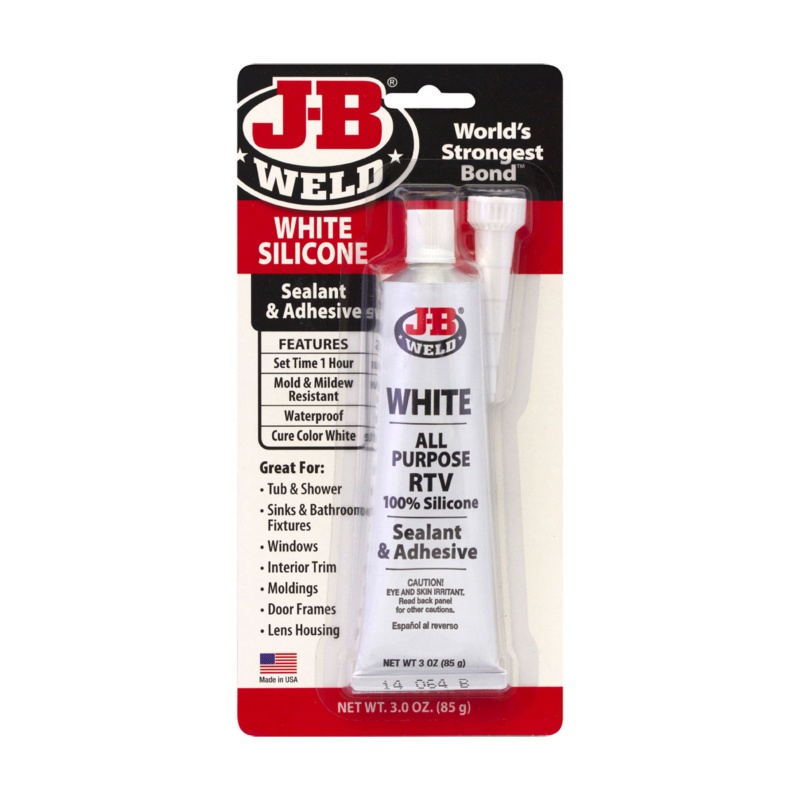 [261484-BLA] J-B WELD RTV ALL PURPOSE WHITE SILICONE TUBE 85G (261484)