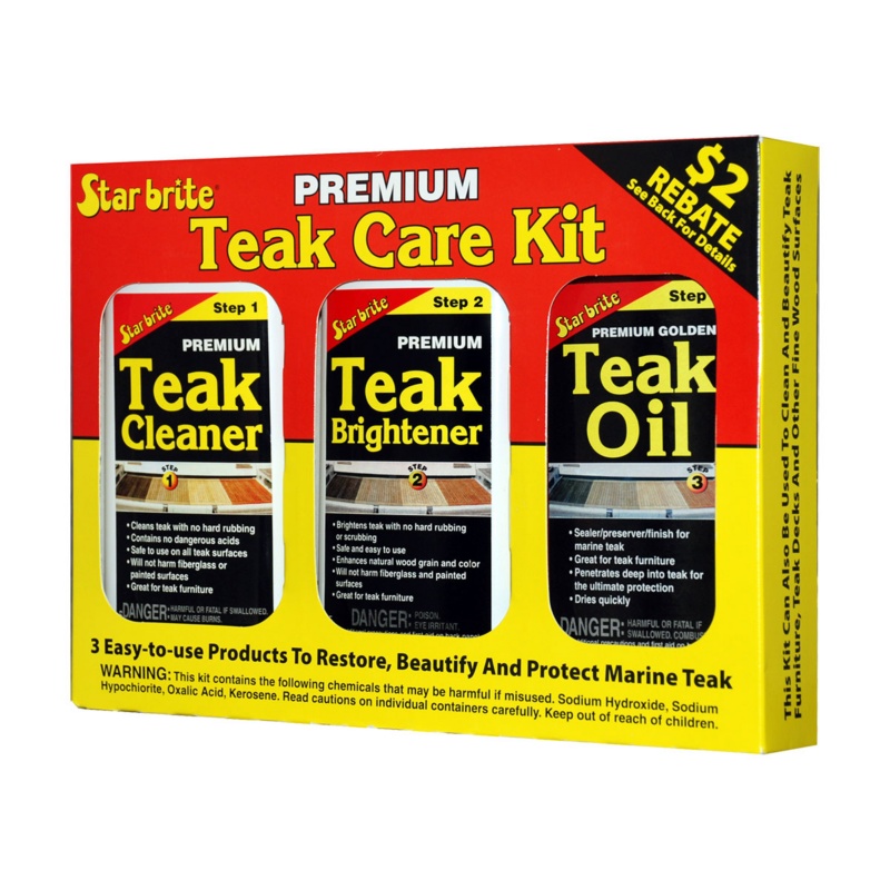 [265629-BLA] STARBRITE PREMIUM TEAK CARE KIT 473ML (265629)