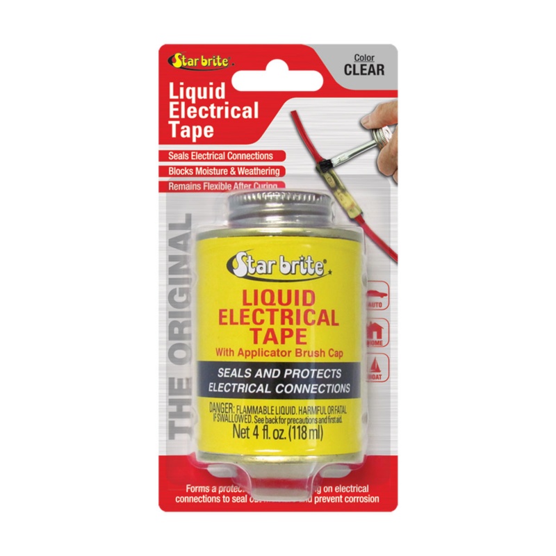 [265666-BLA] STARBRITE LIQUID ELECTRICAL TAPE CLEAR 118ML (265666)