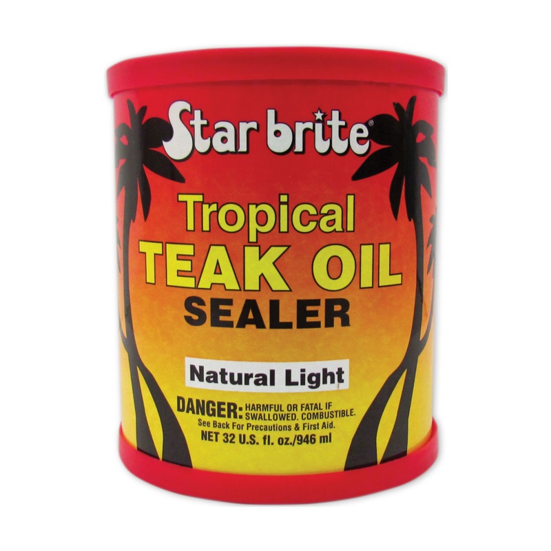 [265687-BLA] STARBRITE TROPICAL TEAK OIL SEALER NATURAL LIGHT 946ML (265687)