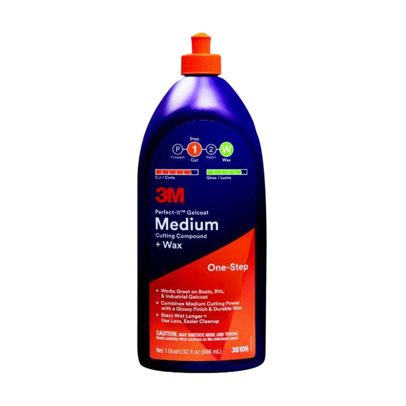 [268354-BLA] 3M PERFECT-IT GELCOAT MEDIUM CUTTING COMPOUND 946ML (268354)
