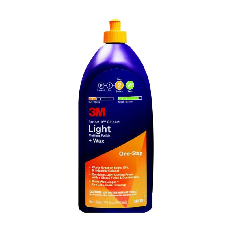 3M Perfect-It gelcoat light cutting polish and wax, 946 mL (268357)