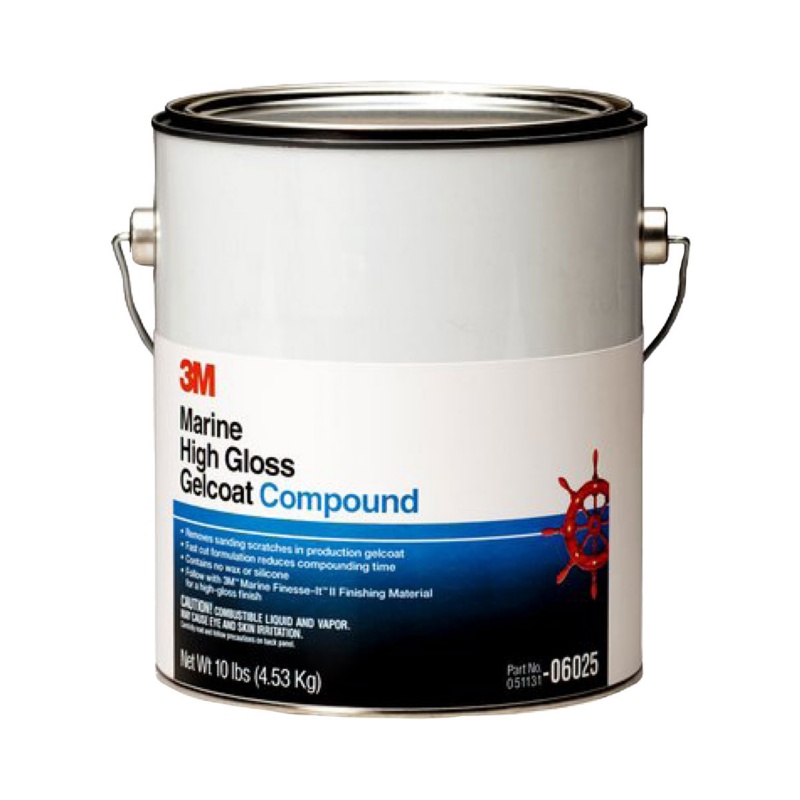 [268371-BLA] 3M MARINE HIGH GLOSS GELCOAT COMPOUND 4.53KG TIN (268371)