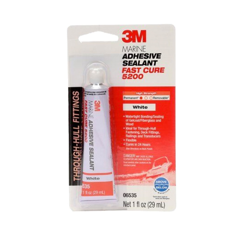 [268397-BLA] 3M MARINE ADHESIVE SEALANT 5200 SC CARTRIDGE 295ML WHT 06500 (268397)