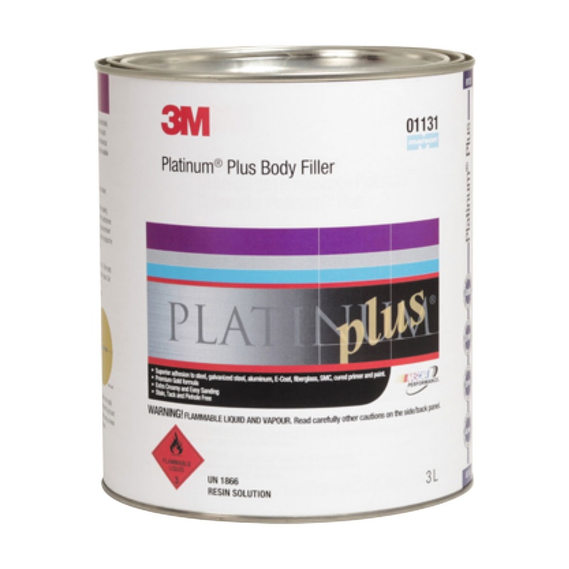 [268406-BLA] 3M PLATINUM PLUS BODY FILLER TIN 3L (268406)