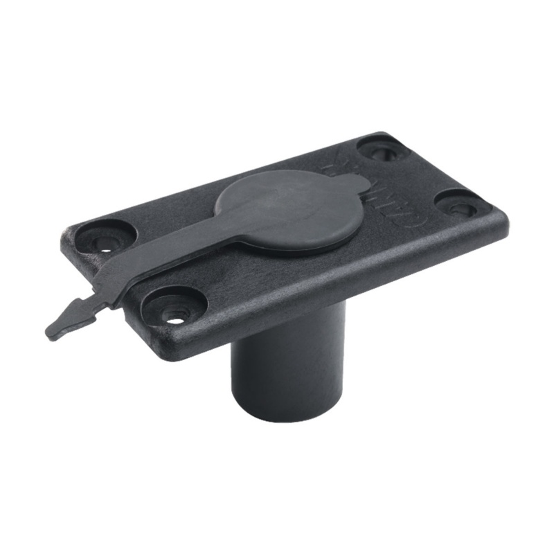 [394472-BLA] CANNON DOWN RIGGER FLUSH MOUNT W/ COVER T/S ROD HOLDER (394472)
