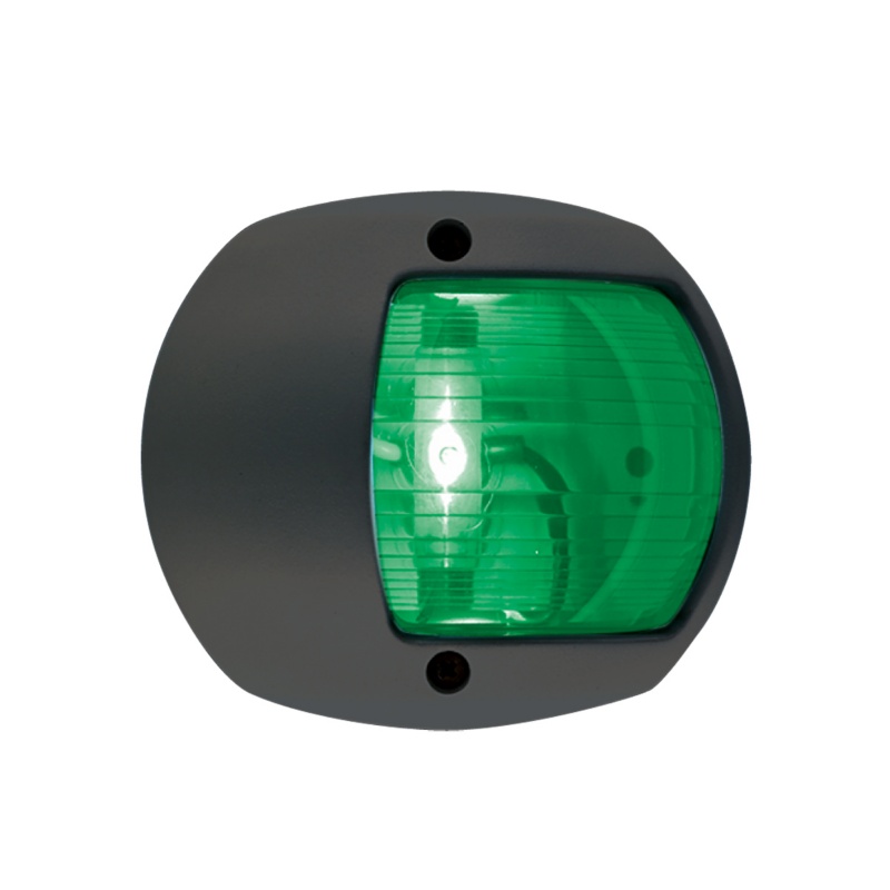 [401234-BLA] PERKO SIDE MOUNT NAVIGATION LIGHT STARBOARD BLACK (401234)