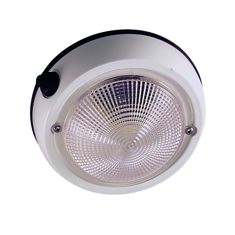[401422-BLA] PERKO DOME EXTERIOR LIGHT WHITE ALLOY 150MM (401422)