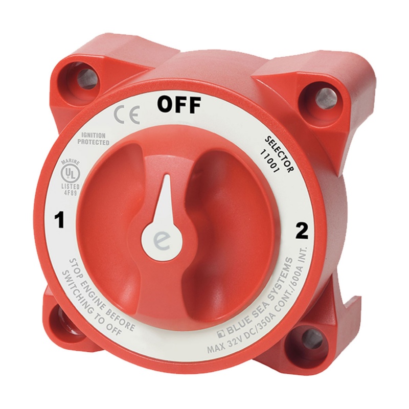 [BS-11001-BLA] BLUE SEA E SERIES BATTERY SWITCH 3 POSITION WITH AFD (BS-11001)