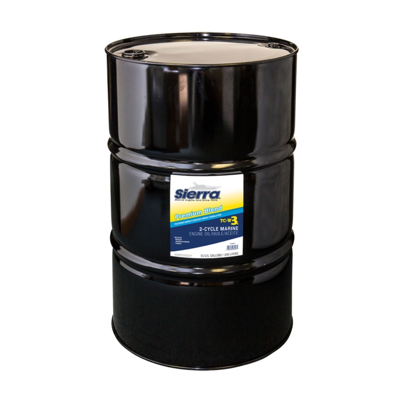 [S18-9500-7-BLA] SIERRA 2 STROKE TC-W3 PREMIUM OUTBOARD OIL 208L (S18-9500-7)