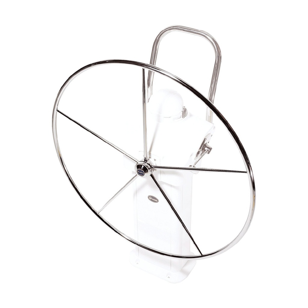 [287000-BLA] LEWMAR COMMODORE YACHT WHEEL FLAT 5 SPOKE SS 760MM DIA. (287000)