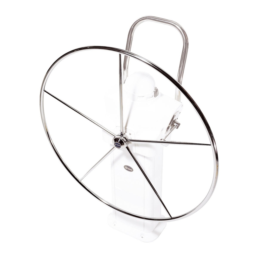 [287009-BLA] LEWMAR COMMODORE YACHT WHEEL FLAT 5 SPOKE HIDE CV 910MM DIA. (287009)