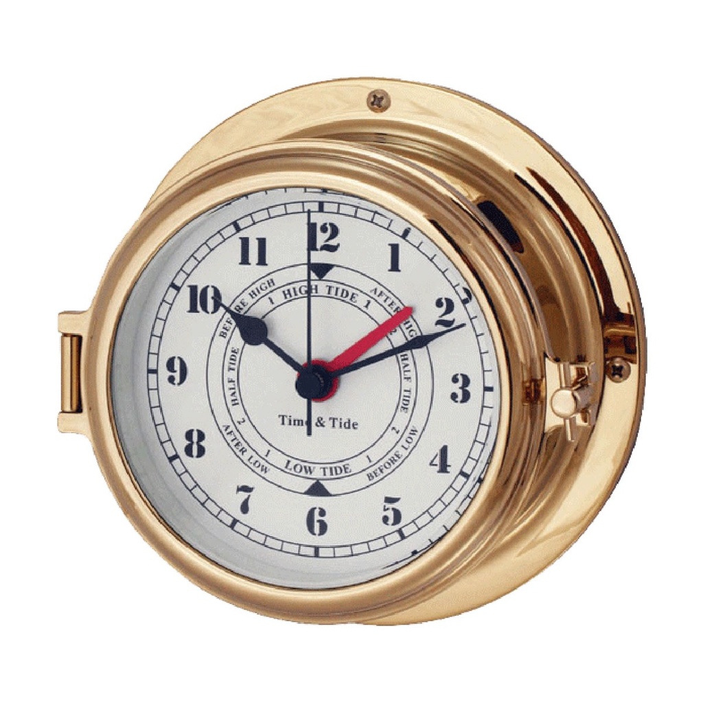[231032-BLA] BLA BRASS HINGED TIDE CLOCK 105MM (231032)