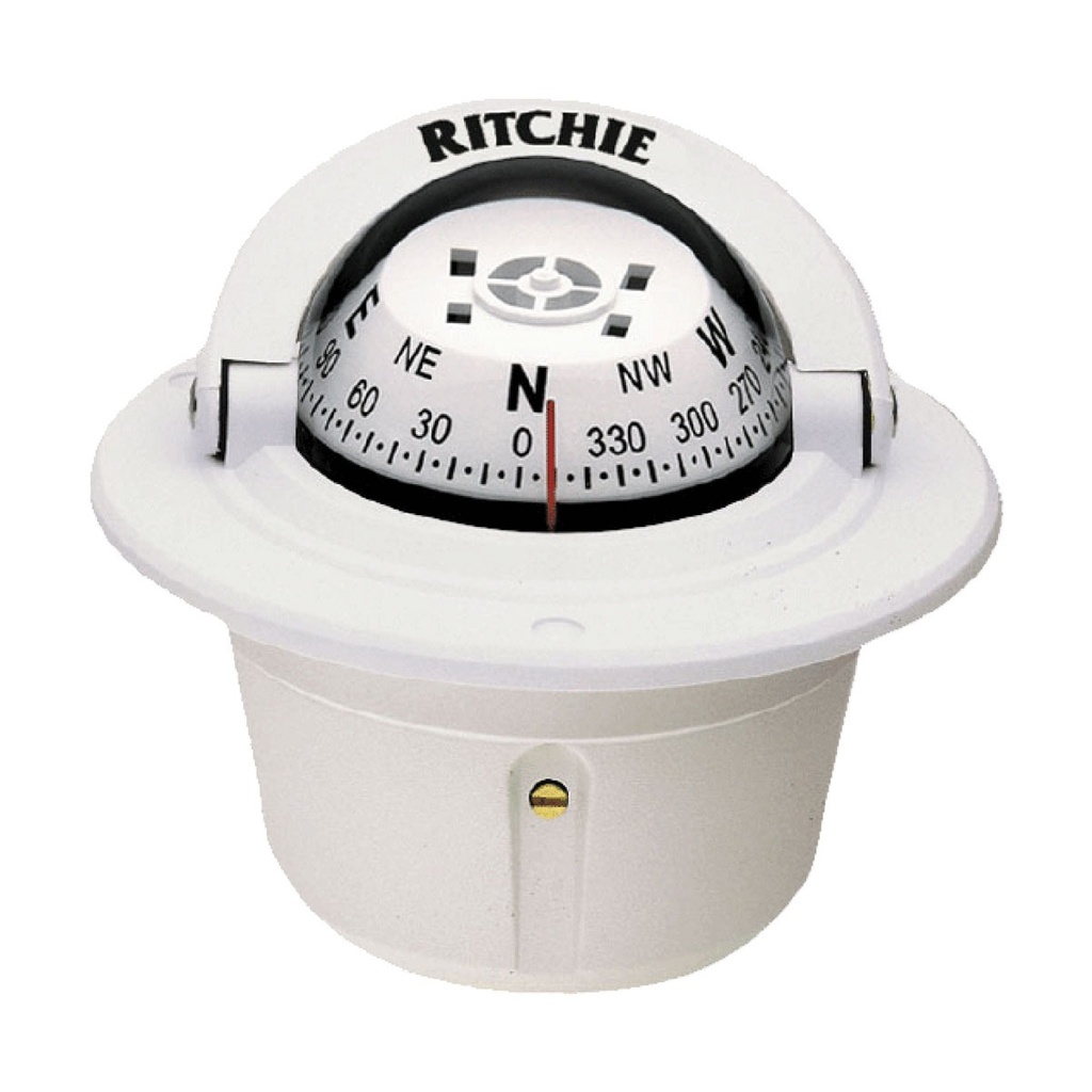 [232044-BLA] RITCHIE EXPLORER FLUSH MOUNT COMPASS WHITE (232044)
