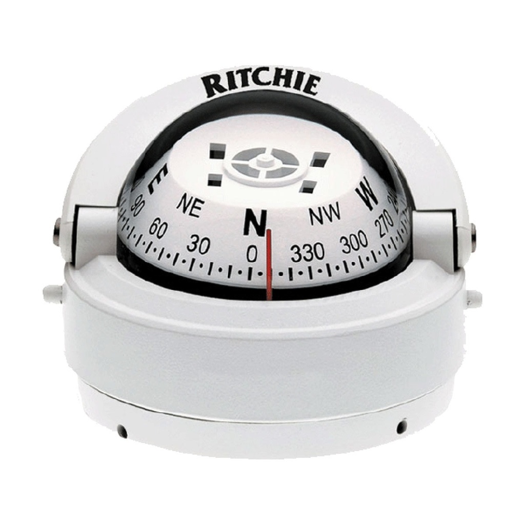 [232053-BLA] RITCHIE EXPLORER SURFACE MOUNT COMPASS WHTIE (232053)