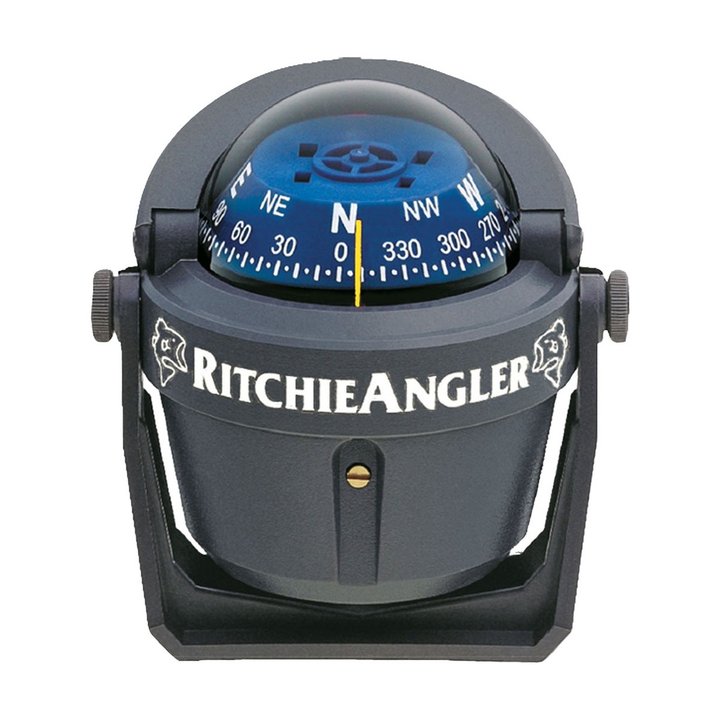 [232074-BLA] RITCHIE ANGLER COMPASS BRACKET MOUNT GREY/BLUE (232074)