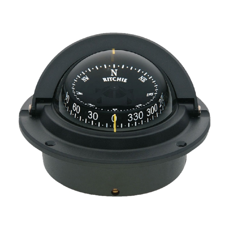 [232092-BLA] RITCHIE VOYAGER FLUSH MOUNT COMPASS BLACK (232092)