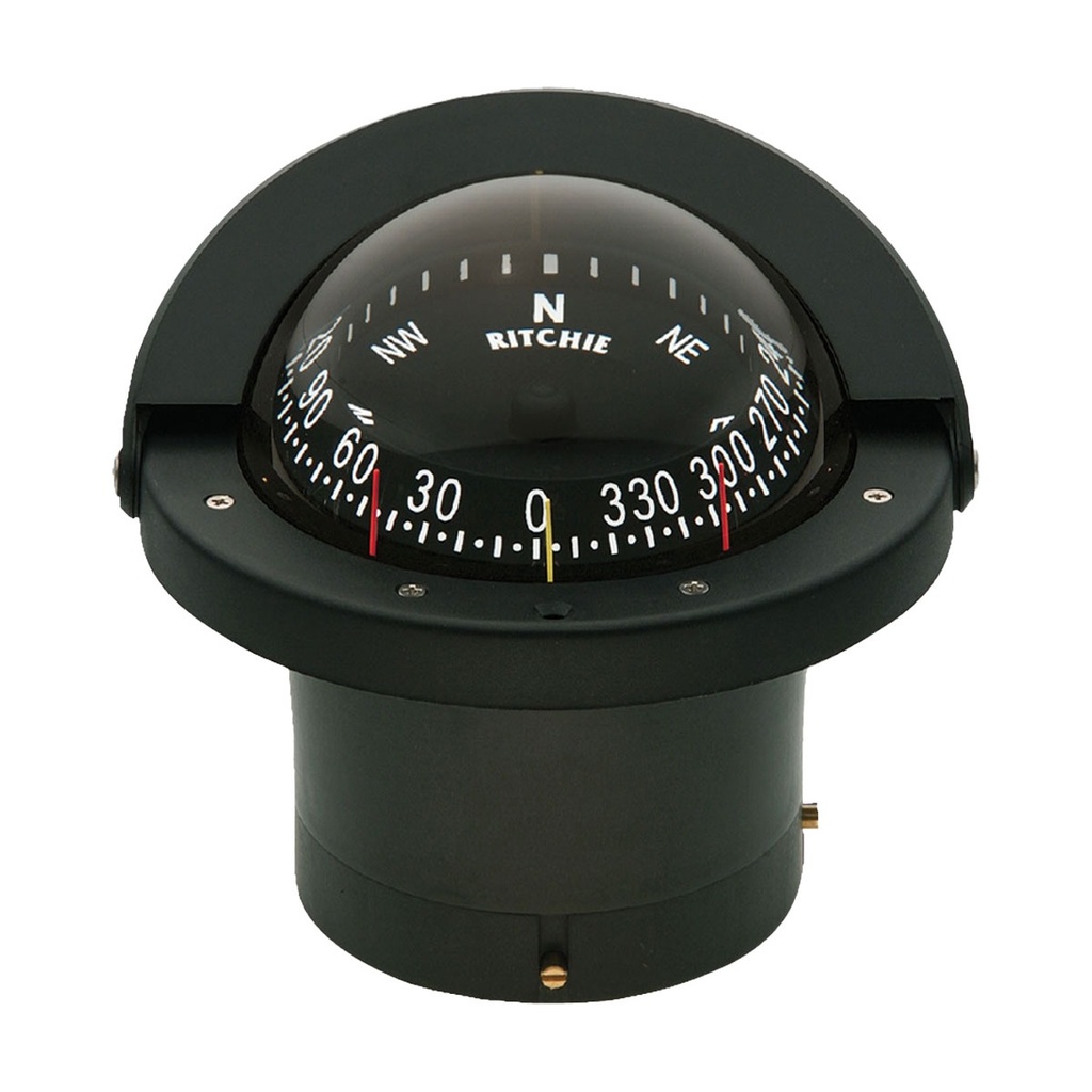 [232170-BLA] RITCHIE NAVIGATOR COMPASS FLUSH MOUNT COMBIDAMP BLACK/BLACK (232170)