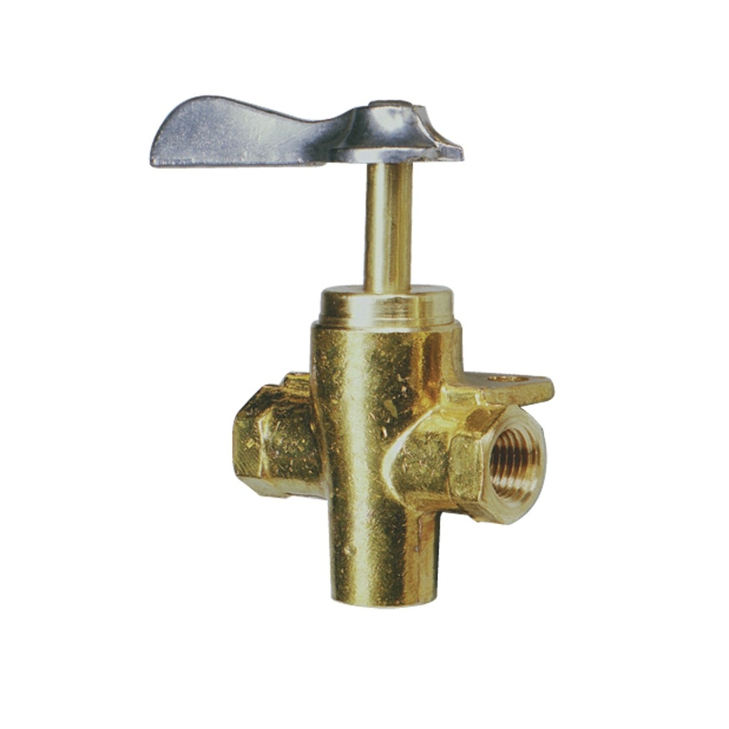 [200490-BLA] MARINE TOWN 3 WAY VALVE BRASS 1/4" NPT (200490)