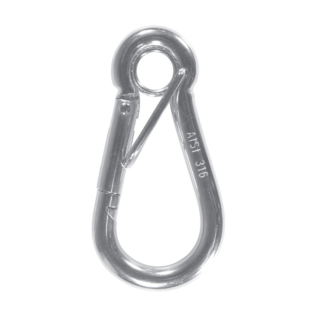 [164016-BLA] BLA stainless steel safety snap hook grade 316 80 mm x 8 mm (164016)