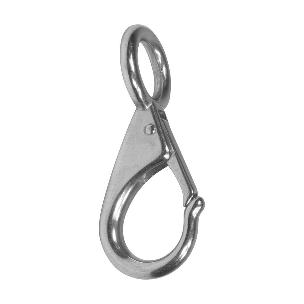 [164092-BLA] BLA stainless steel fixed eye snap hook grade 316 55 mm (164092)