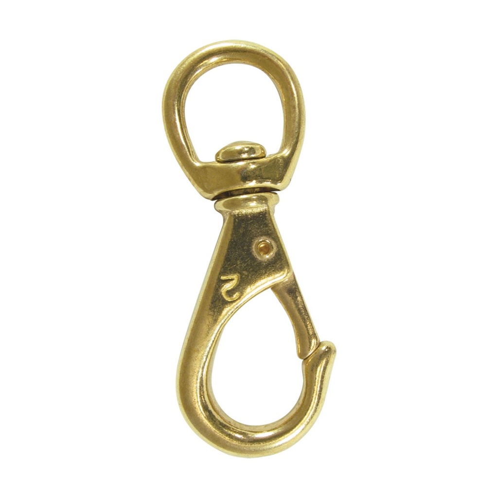 [164204-BLA] BLA brass swivel eye snap hook 80 mm (164204)