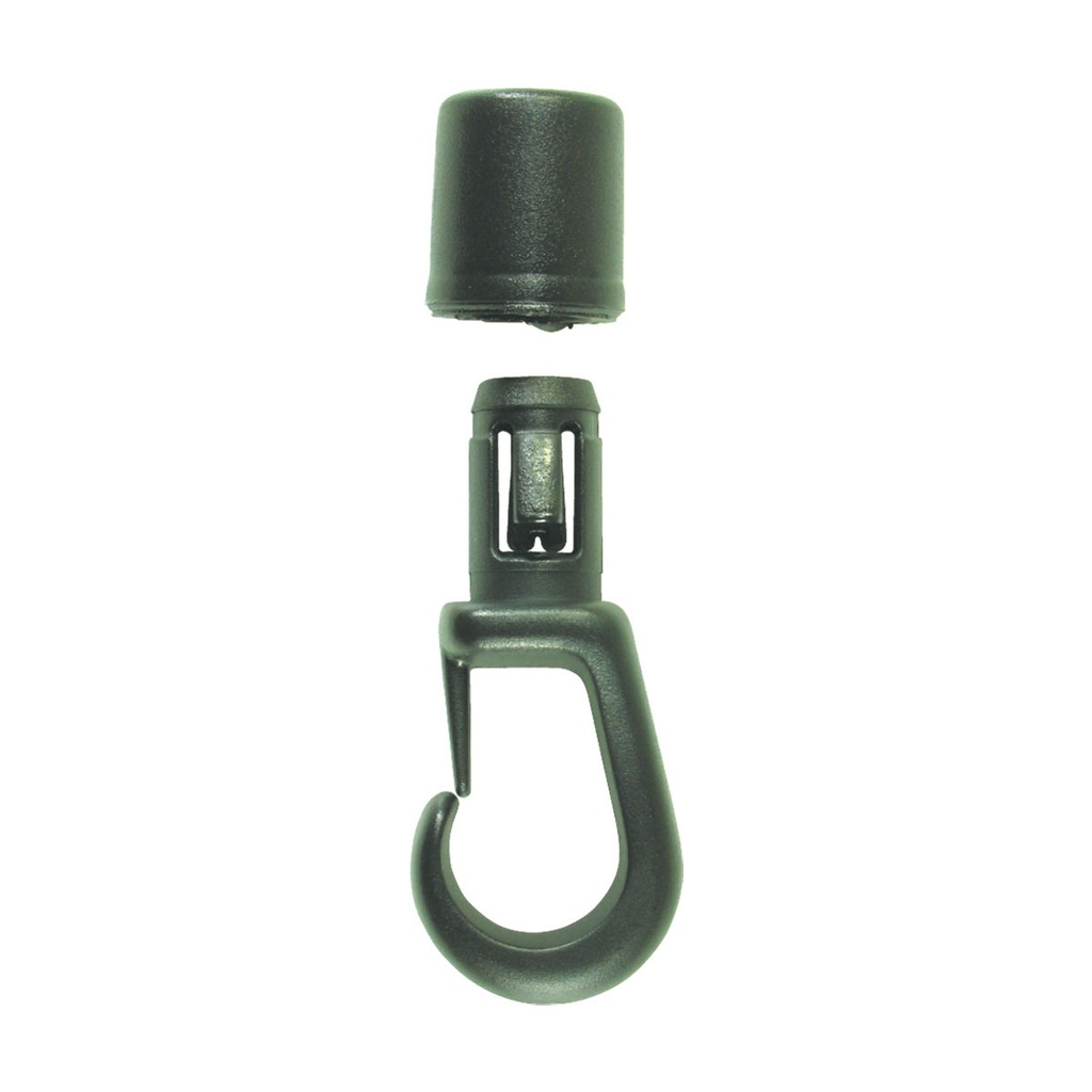 [164446-BLA] BLA nylon shock cord snap hook 5-6 mm (164446)