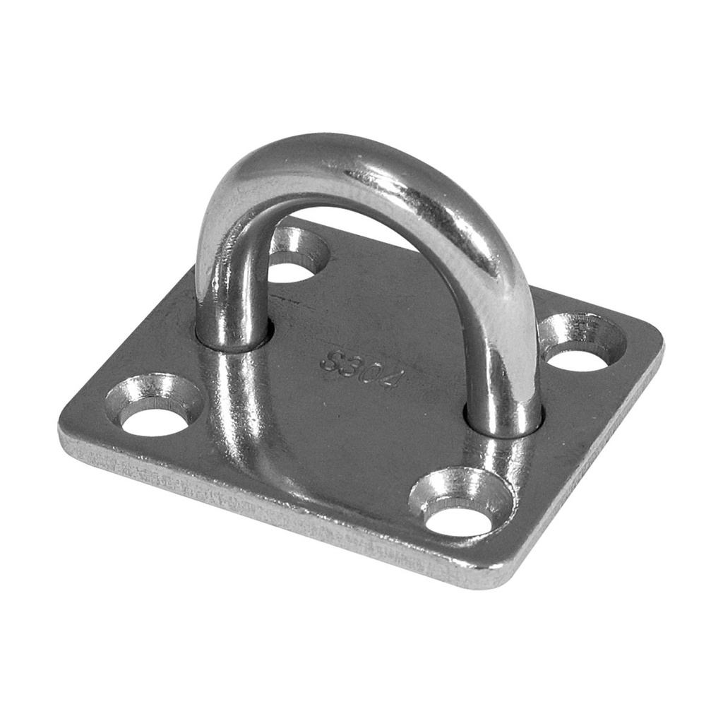 [165326-BLA] BLA RECTANGULAR STAINLESS STEEL PAD EYE G304 8 X 40 X 50MM (165326)