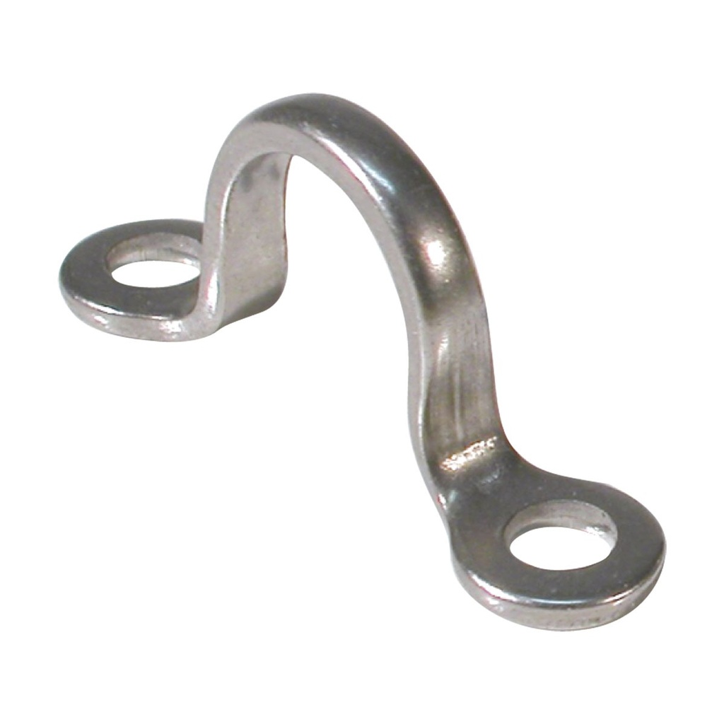 BLA 316 stainless steel saddle, 5 mm x 37 mm, countersunk fixing (165334)