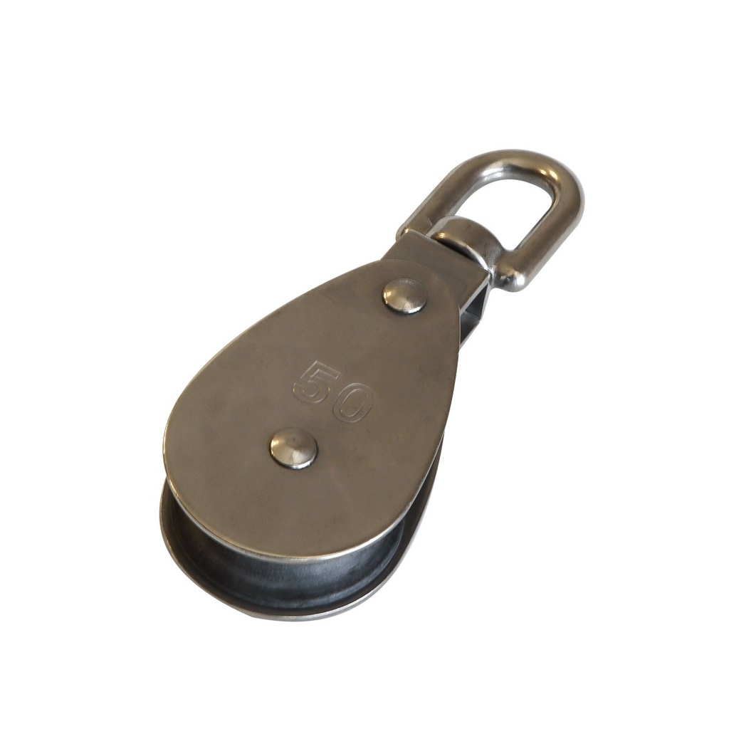 [166514-BLA] BLA STAINLESS STEEL BLOCK SWIVEL 14X50MM NYLON SHEAVE (166514)