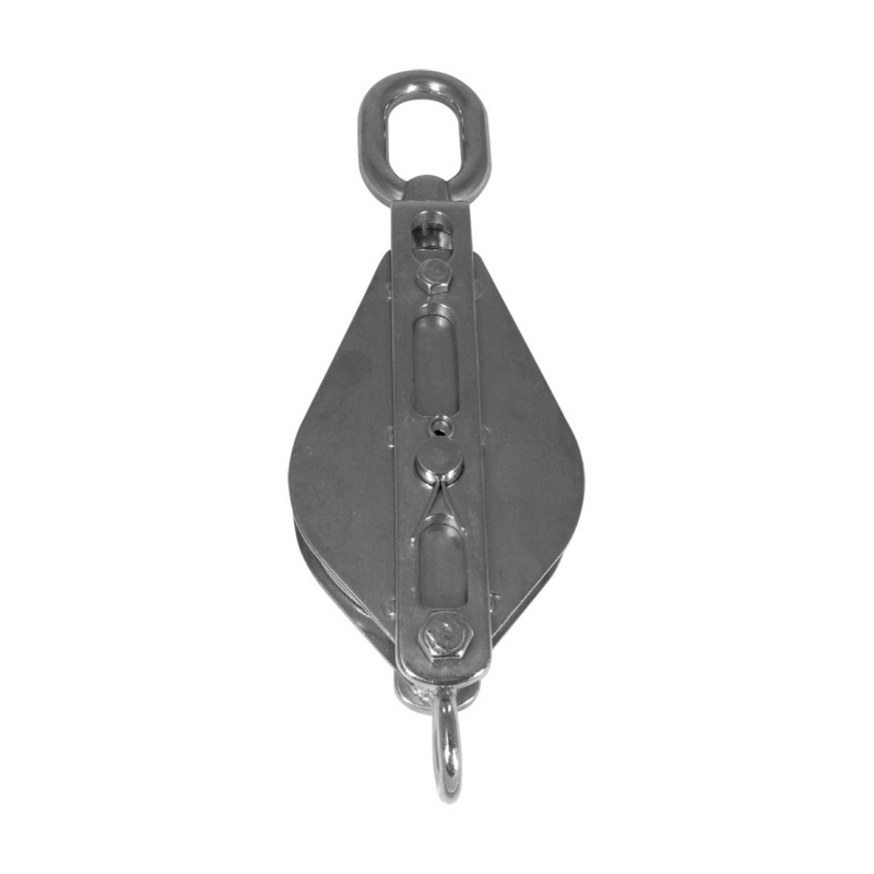 [166586-BLA] BLA S/STEEL TRAWL BLOCK BECKET/SWIVEL 16X100MM S/S SHEAVE (166586)