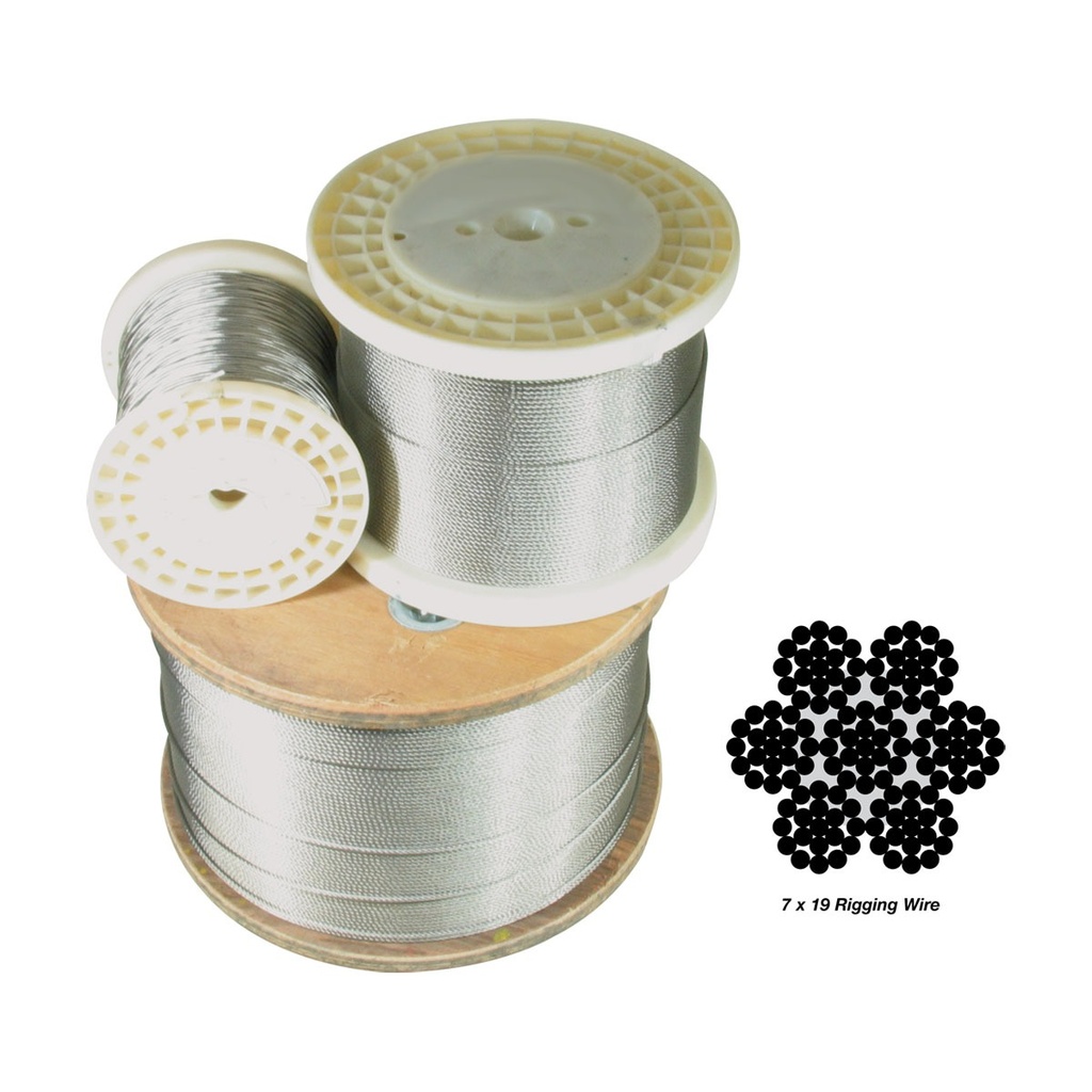 [167236-BLA] SUNGSAN STAINLESS STEEL WIRE ROPE G316 7 X 19 3/16" 305M (167236)