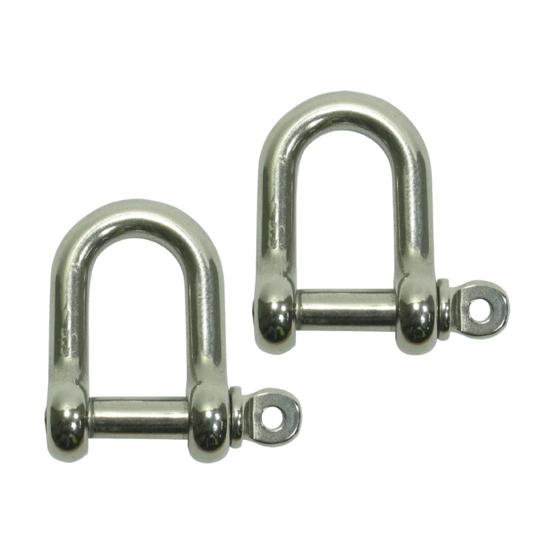 [161002P2-BLA] BLA STAINLESS STEEL D SHACKLE G316 4MM (2) (161002P2)