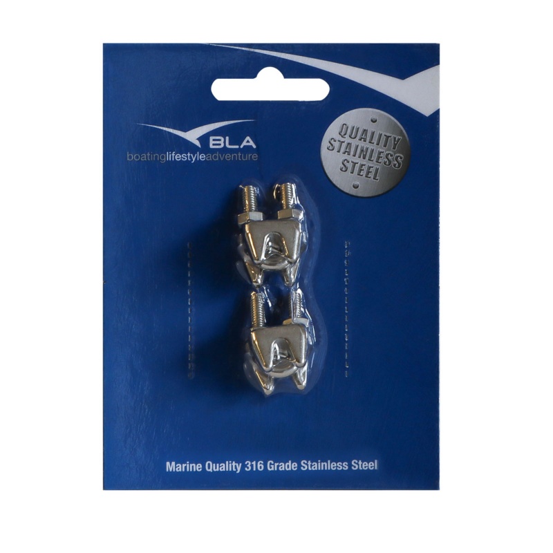 [162036P2-BLA] BLA STAINLESS STEEL WIRE ROPE GRIP G316 4MM PACK 2 (162036P2)