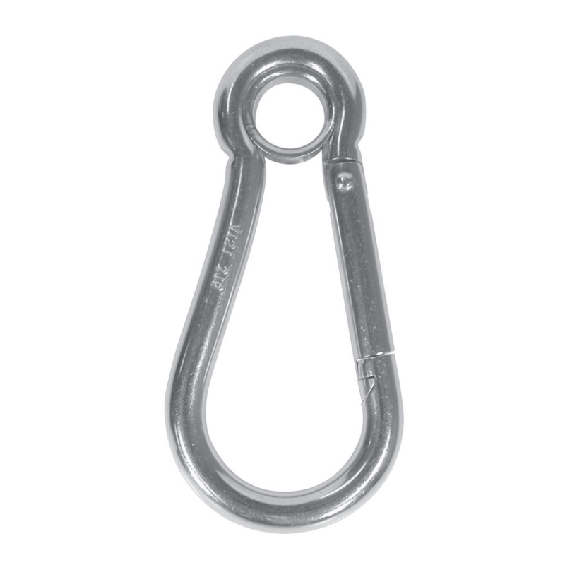 [164006B5-BLA] BLA S/STEEL FERRULE EYE SNAP HOOK G316 80MMX8MM BULK 5 (164006B5)