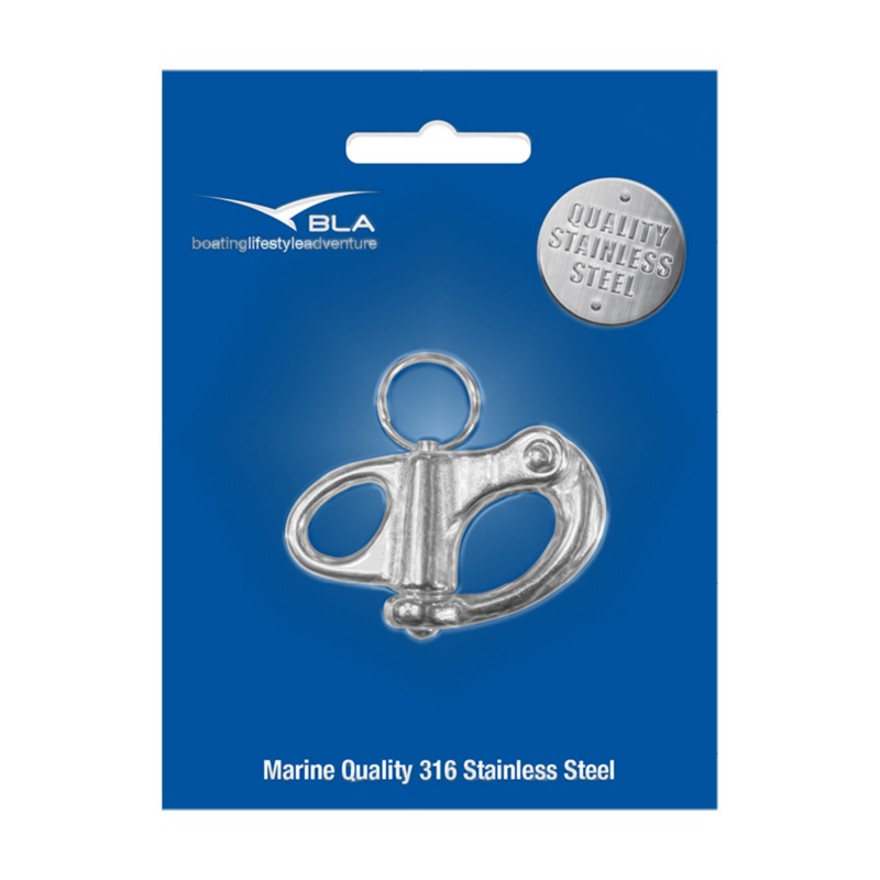 [164262P-BLA] BLA STAINLESS STEEL FIXED SNAP SHACKLE G316 55MM PACK 1 (164262P)
