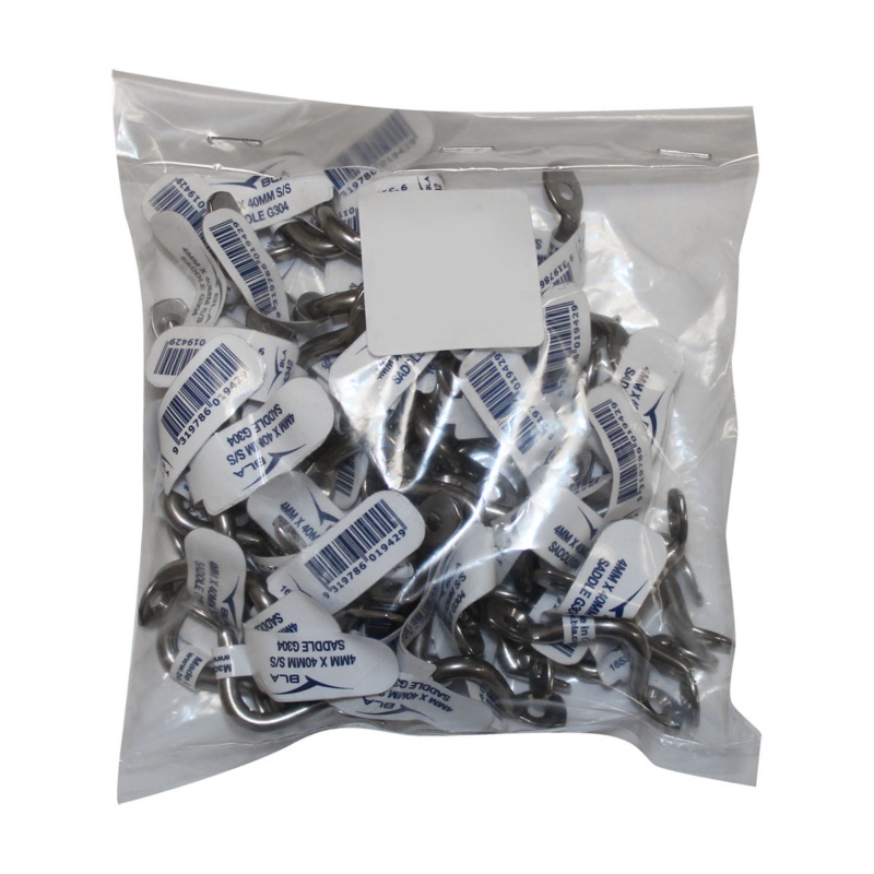 [165342B10-BLA] BLA STAINLESS STEEL SADDLE G304 4MM X 40MM BULK 10 (165342B10)