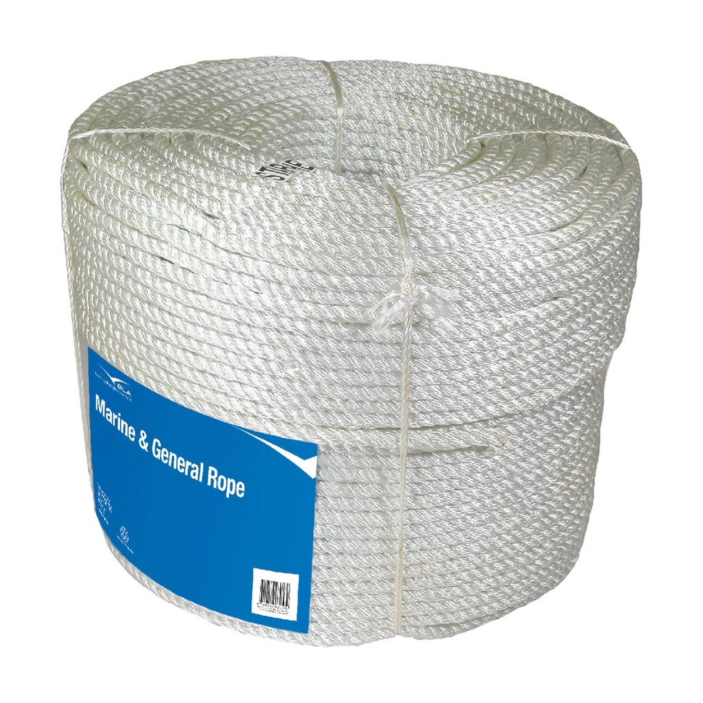 [354536-BLA] BLA NYLON 3 STRAND ROPE 14MM X 250M COIL (354536)
