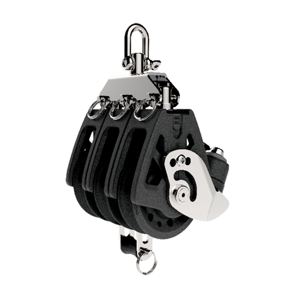 [420370-BLA] LEWMAR SYNCHRO TRIPLE BECKET & CAM BLOCK 72MM (420370)