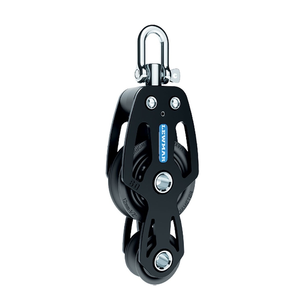 [420486-BLA] LEWMAR HTX BLOCK 60MM SINGLE/FIDDLE (420486)