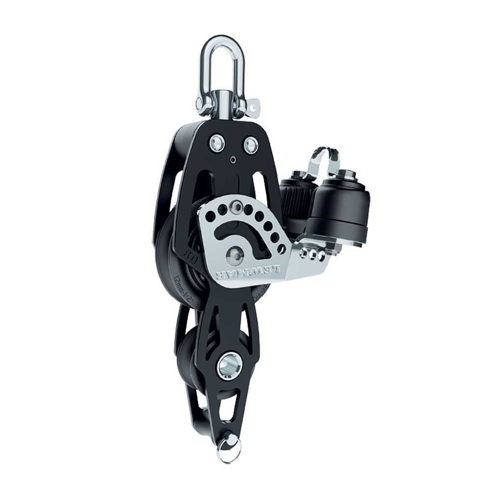 [420514-BLA] LEWMAR HTX BLOCK 72MM SINGLE/FIDDLE/BECKET/CAM (420514)